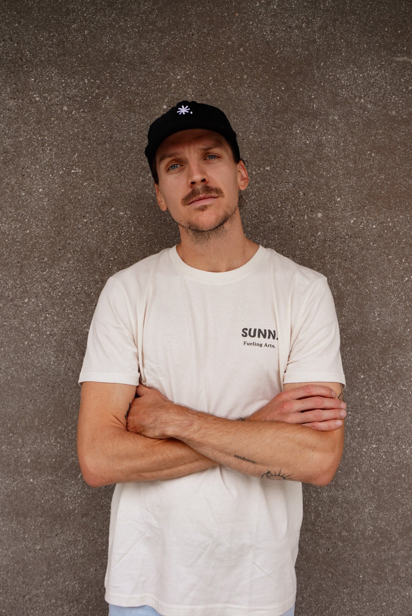 Bestickte Cord Cap