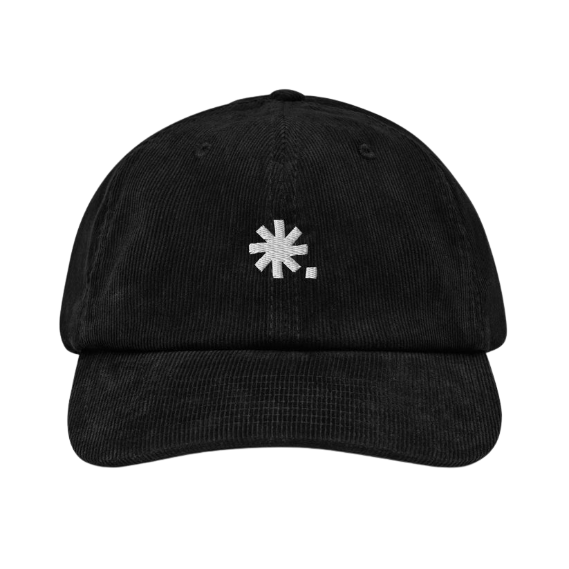 Bestickte Cord Cap