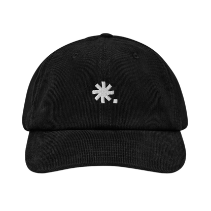 Bestickte Cord Cap